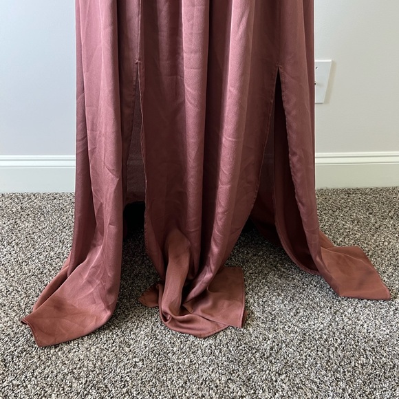 Baltic Born Dusty Rose Maxi Dress Size XS faux wrap top - Picture 4 of 6